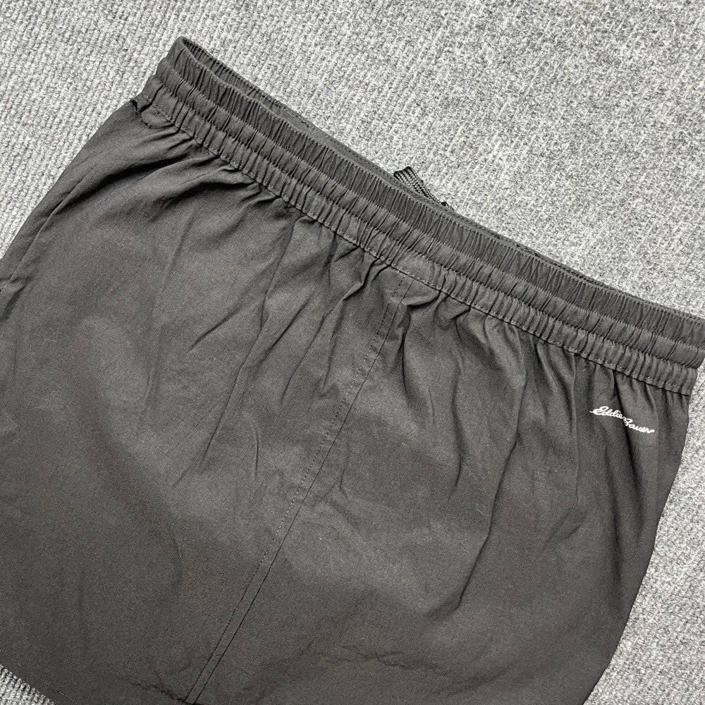 Eddie Bauer Black Skort XS Hiking Activewear Wrap Front Tie Waist